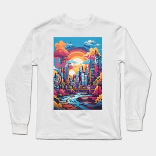 Landscape Surrounded By City Long Sleeve T-Shirt